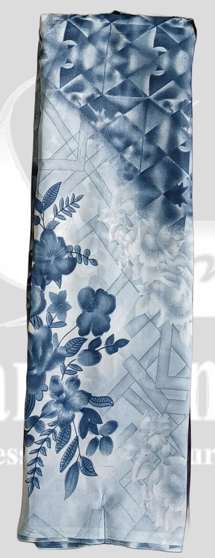 Sharmili Floral Printed Saree - Sonka509 - Grey Blue Mix